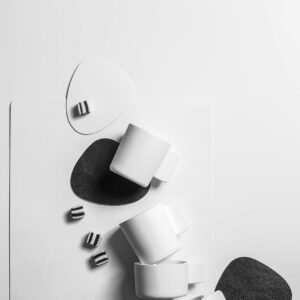 Skinnatur 4er-Set Glasuntersetzer Nierenform